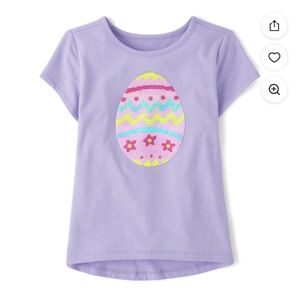 The Children’s Place Girls Sequin Purple High Low Pink T-Shirt Size XXL NWT